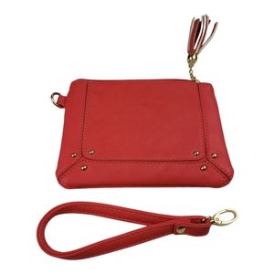 Charming Charlie Wristlet/Clutch in Coral OS Detachable Wrist Strap